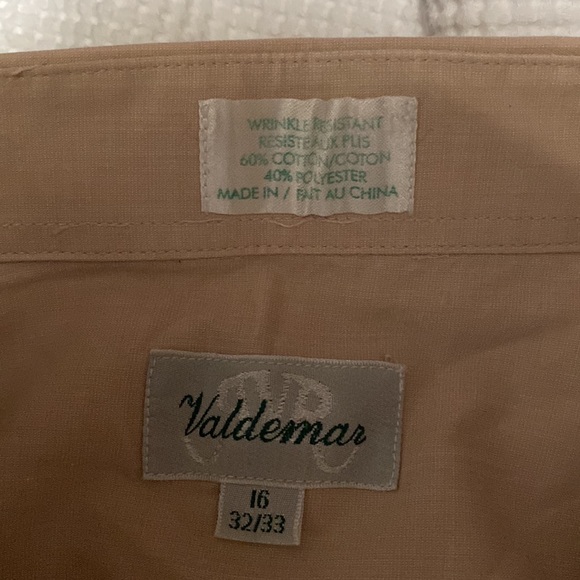 Beige Button Down Dress Shirt - Picture 3 of 3